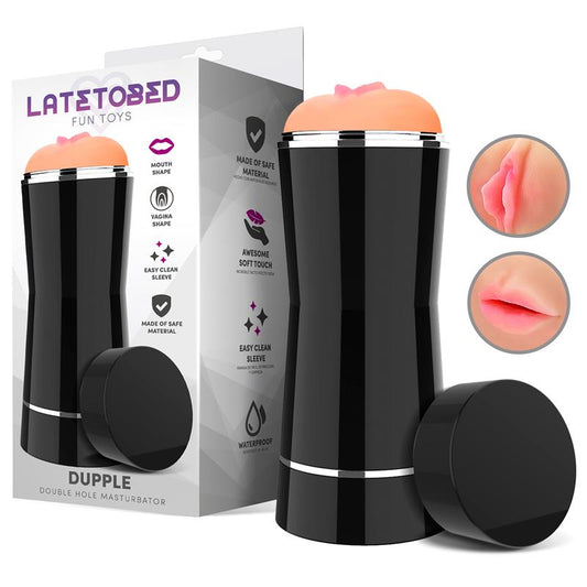 LATETOBED - DUPPLE MASTURBADOR DOBLE VAGINA Y BOCA