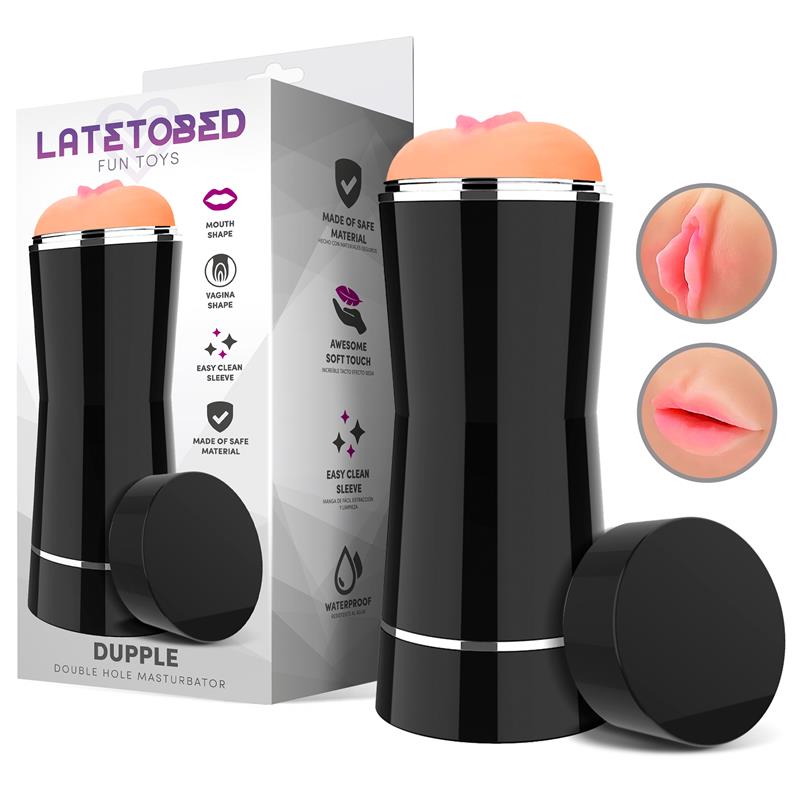 LATETOBED - DUPPLE MASTURBADOR DOBLE VAGINA Y BOCA