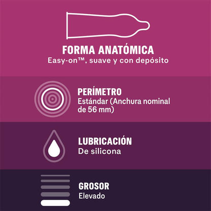 DUREX - PRESERVATIVOS SIN LÁTEX 12 UD