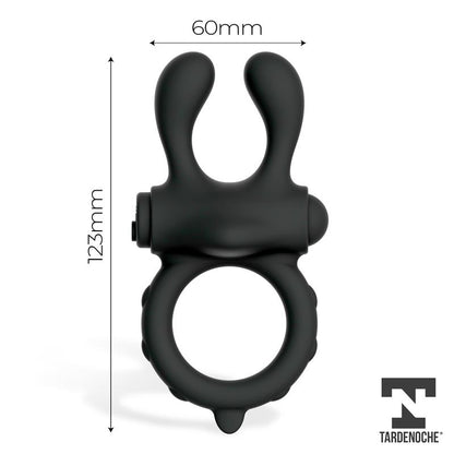 TARDENOCHE - EARZY ANILLO VIBRADOR CON CONTROL REMOTO USB MAGNÉTICO SILICONA