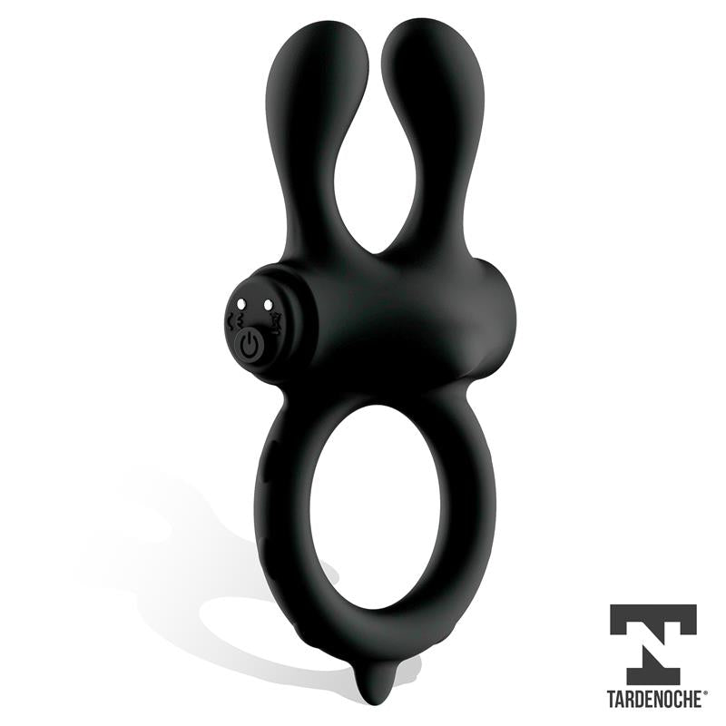TARDENOCHE - EARZY ANILLO VIBRADOR CON CONTROL REMOTO USB MAGNÉTICO SILICONA