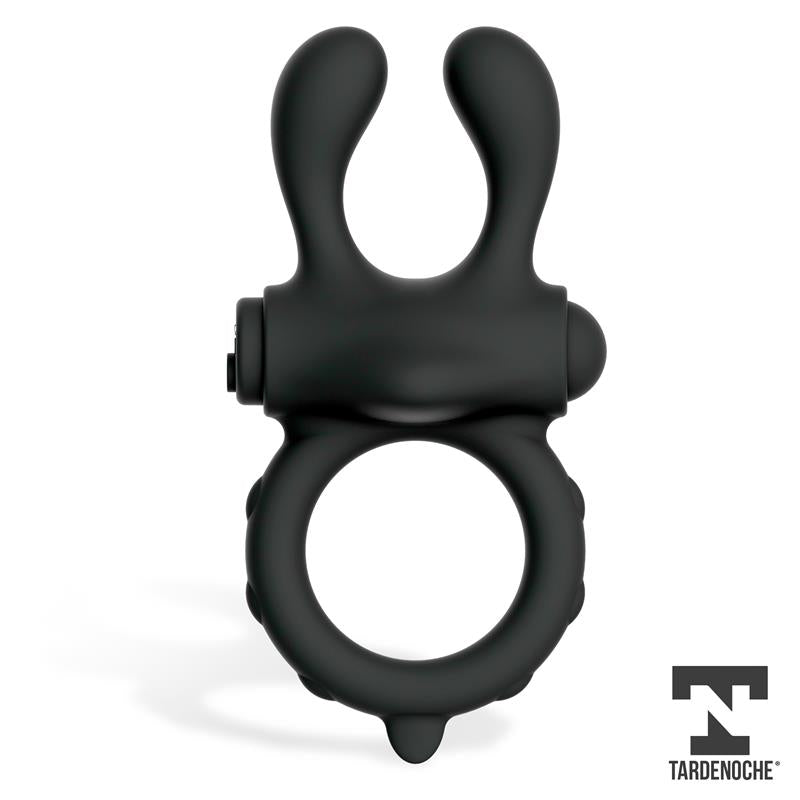 TARDENOCHE - EARZY ANILLO VIBRADOR CON CONTROL REMOTO USB MAGNÉTICO SILICONA