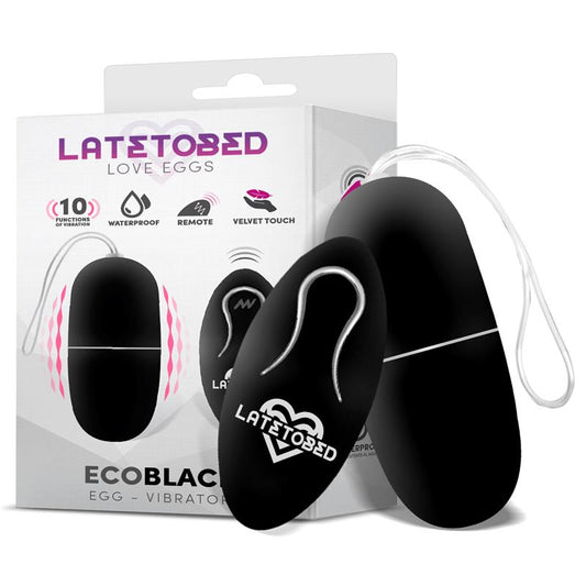 LATETOBED - ECOBLACK HUEVO VIBRADOR CON CONTROL REMOTO