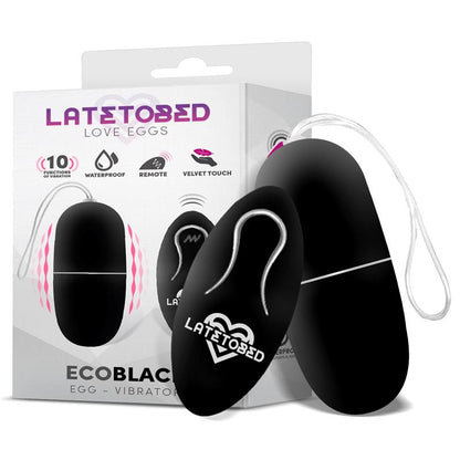 LATETOBED - ECOBLACK HUEVO VIBRADOR CON CONTROL REMOTO