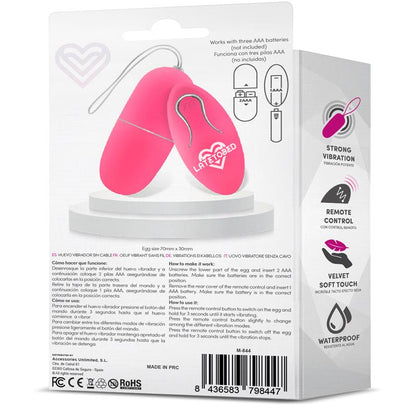 LATETOBED - ECOPINK HUEVO VIBRADOR CON CONTROL REMOTO