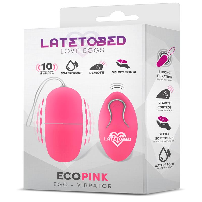 LATETOBED - ECOPINK HUEVO VIBRADOR CON CONTROL REMOTO