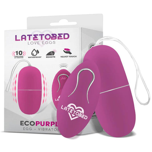 LATETOBED - ECOPURPLE HUEVO VIBRADOR CON CONTROL REMOTO