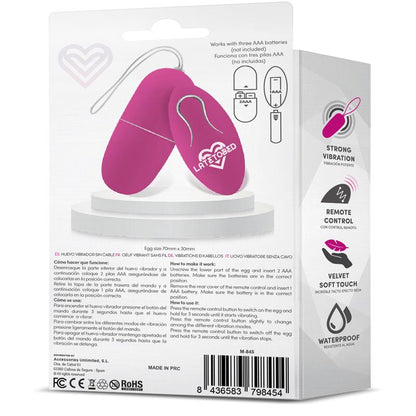 LATETOBED - ECOPURPLE HUEVO VIBRADOR CON CONTROL REMOTO