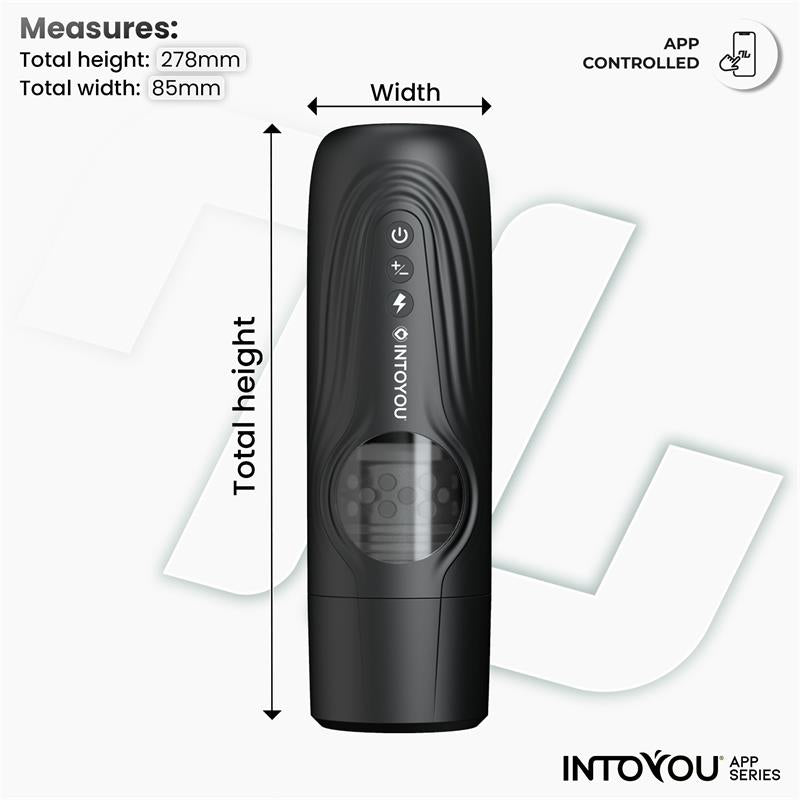 INTOYOU APP SERIES - EGOR MASTURBADOR MASCULINO CON ROTACIÓN Y THRUSTING CON APP