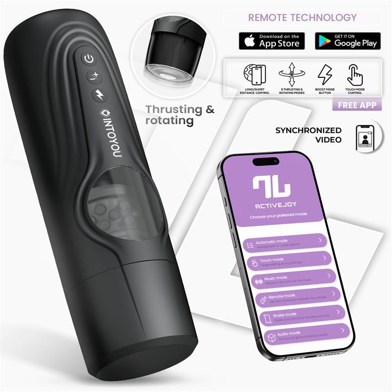 INTOYOU APP SERIES - EGOR MASTURBADOR MASCULINO CON ROTACIÓN Y THRUSTING CON APP