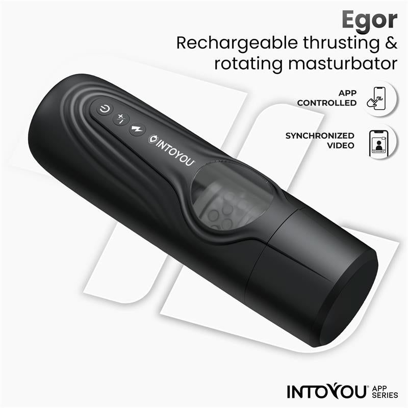 INTOYOU APP SERIES - EGOR MASTURBADOR MASCULINO CON ROTACIÓN Y THRUSTING CON APP