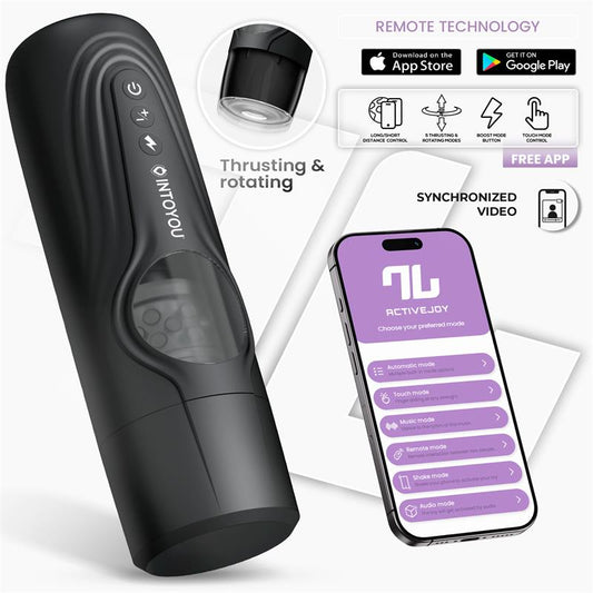 INTOYOU APP SERIES - EGOR MASTURBADOR MASCULINO CON ROTACIÓN Y THRUSTING CON APP