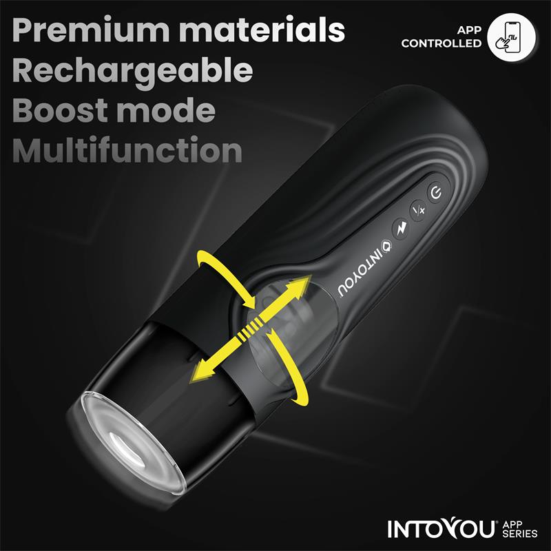 INTOYOU APP SERIES - EGOR MASTURBADOR MASCULINO CON ROTACIÓN Y THRUSTING CON APP