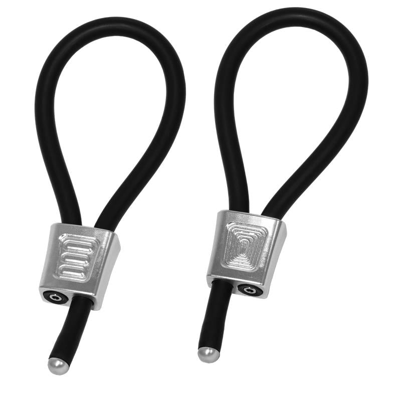 ELECTRASTIM - ELECTRALOOPS PRESTIGE SET DE 2 ANILLOS PARA EL PENE PLATEADO