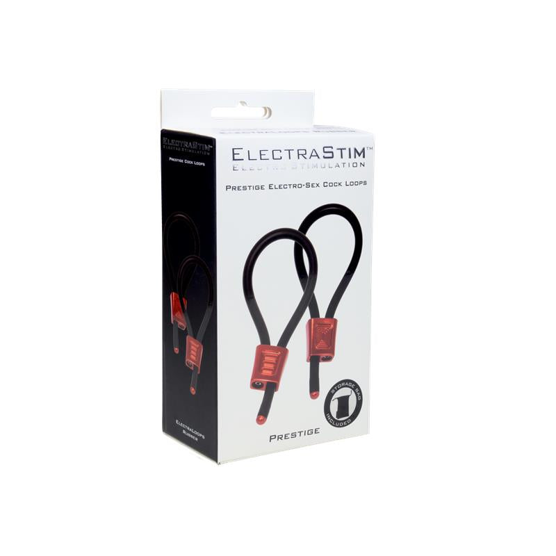 ELECTRASTIM - PRESTIGE ELECTRA LOOPS ANILLOS DE PENE AJUSTABLES ROJO