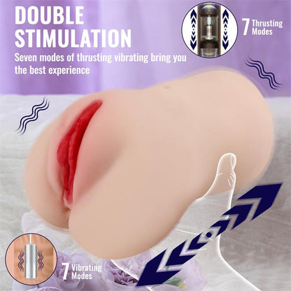 XISE - ELIZA VAGINA Y ANO CON VIBRACIÓN, THRUSTING Y APP 1.83 KG