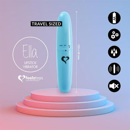 FEELZTOYS - ELLA LIPSTICK VIBRADOR LIGHT BLUE