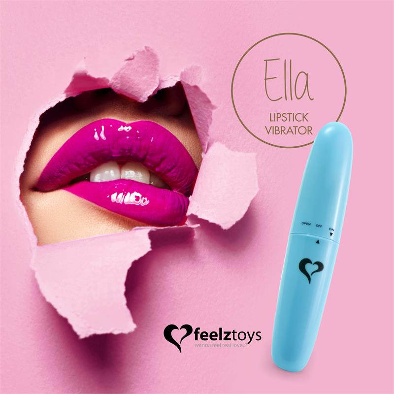 FEELZTOYS - ELLA LIPSTICK VIBRADOR LIGHT BLUE