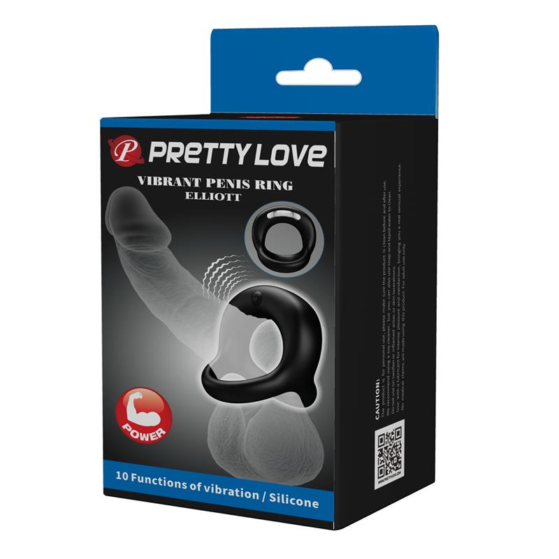 PRETTYLOVE - ELLIOT ANILLO PARA EL PENE CON VIBRACIÓN