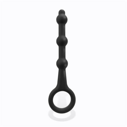 TARDENOCHE - ELMER PLUG ANAL CON ARO DE FÁCIL EXTRACCIÓN SILICONA NEGRO