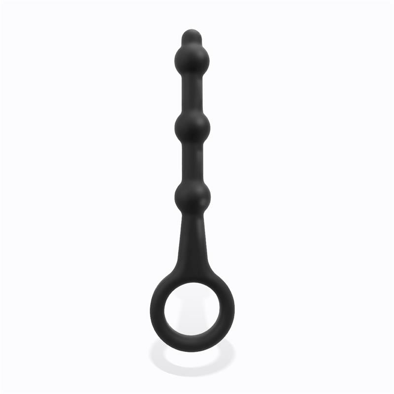 TARDENOCHE - ELMER PLUG ANAL CON ARO DE FÁCIL EXTRACCIÓN SILICONA NEGRO