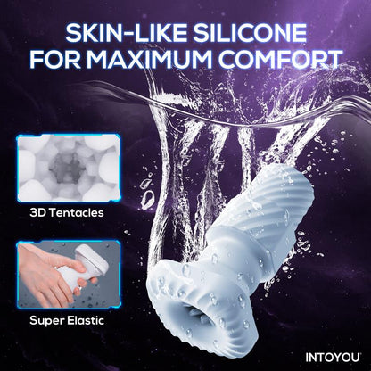 INTOYOU - ELON MASTURBADOR INTELIGENTE FUNCIÓN UP AND DOWN, CALOR, VIBRACIÓN Y SOPORTE MOVIL