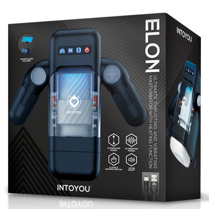 INTOYOU - ELON MASTURBADOR INTELIGENTE FUNCIÓN UP AND DOWN, CALOR, VIBRACIÓN Y SOPORTE MOVIL