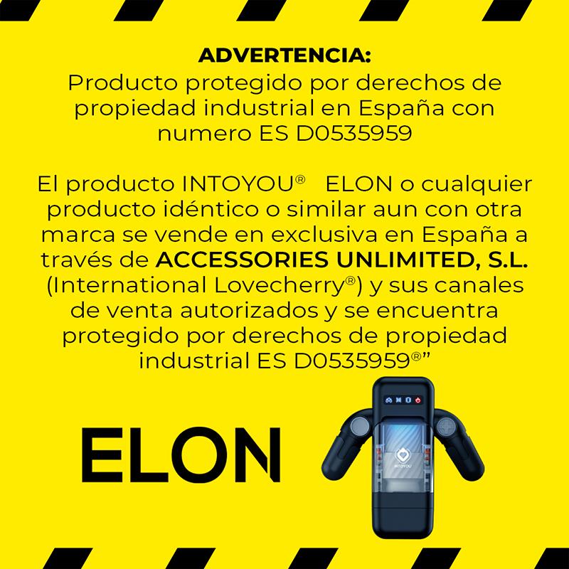 INTOYOU - ELON MASTURBADOR INTELIGENTE FUNCIÓN UP AND DOWN, CALOR, VIBRACIÓN Y SOPORTE MOVIL