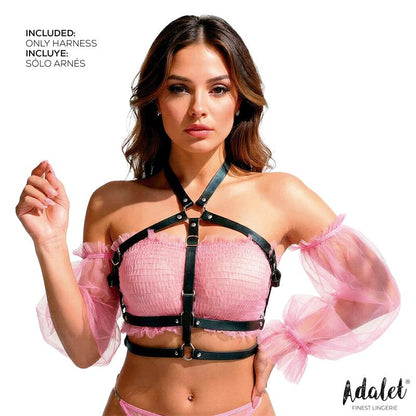 ADALET LINGERIE - ELVA ARNÉS DE PECHO CUERO VEGANO TALLA ÚNICA