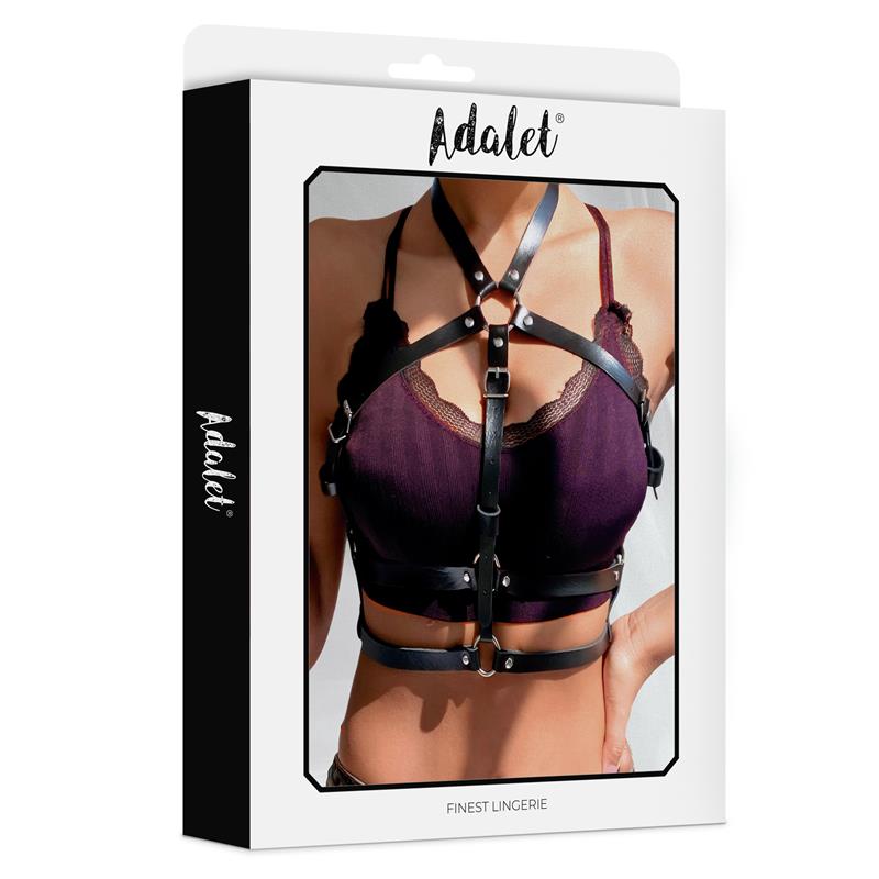 ADALET LINGERIE - ELVA ARNÉS DE PECHO CUERO VEGANO TALLA ÚNICA