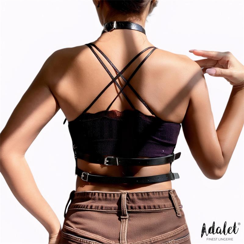 ADALET LINGERIE - ELVA ARNÉS DE PECHO CUERO VEGANO TALLA ÚNICA