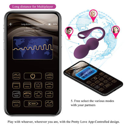 PRETTYLOVE - ELVIRA BOLAS KEGEL CON VIBRACIÓN Y APP
