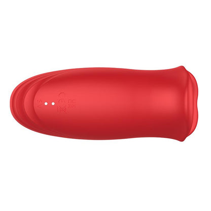 ACTION - EMBER MASAJEADOR FORMA BOCA CON LAMETEO Y VIBRACIÓN USB SILICONA