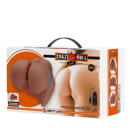 CRAZY BULL - EMILIA MASTURBADOR CON VIBRACIÓN VAGINA Y ANO