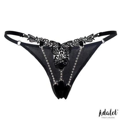 ADALET LINGERIE - EMILLIE TANGA DE ENCAJE CON BRILLANTES