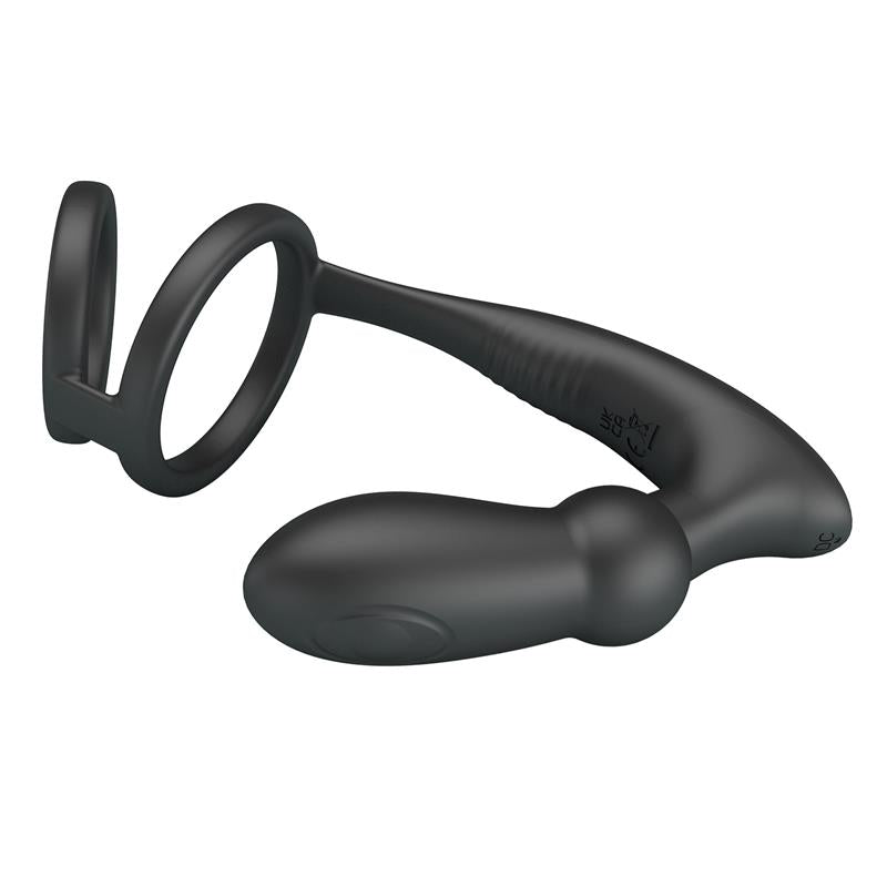 PRETTYLOVE - EMONI ANILLO VIBRADOR PARA EL PENE Y PLUG ANAL
