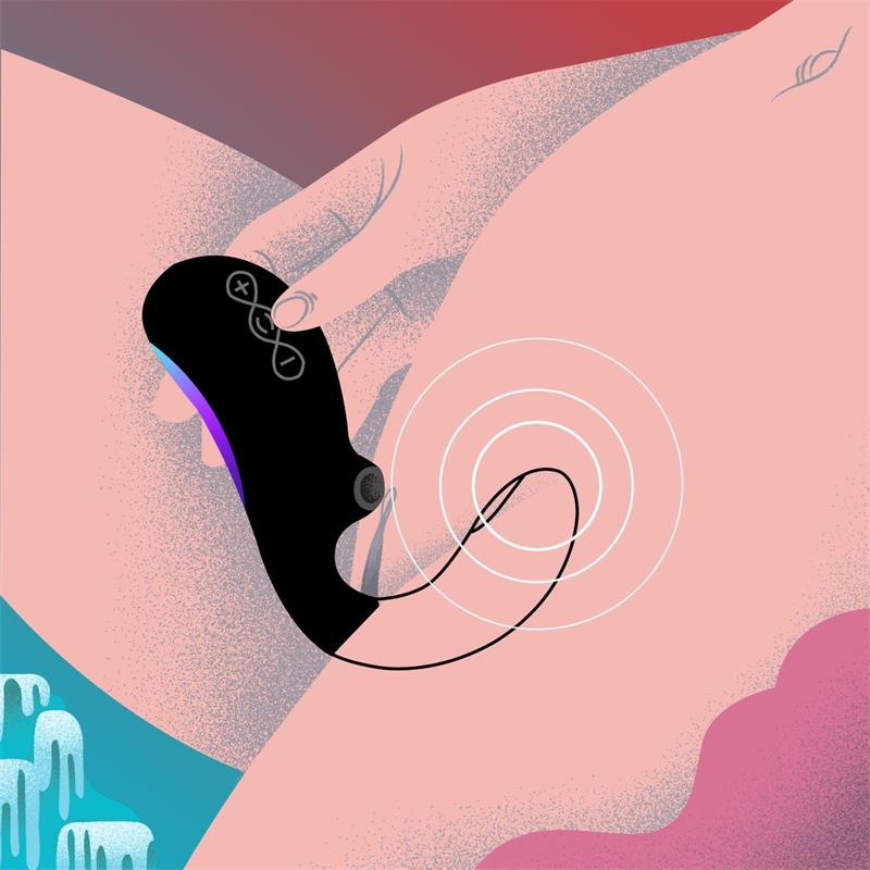LELO - ENIGMA DOBLE SONIC SUCCIONADOR DE CLÍTORIS CON APP NEGRO