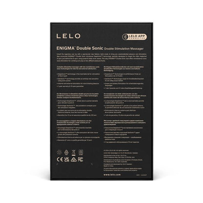 LELO - ENIGMA DOBLE SONIC SUCCIONADOR DE CLÍTORIS CON APP NEGRO