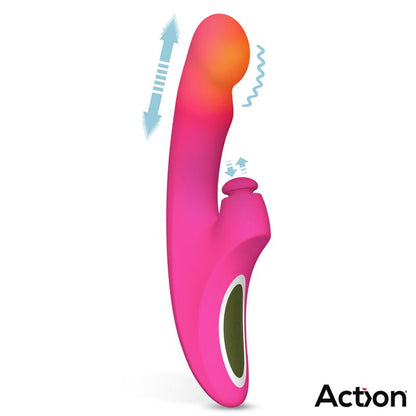 ACTION - ENLES VIBRADOR CON BEATING BALL, THRUSTING Y FUNCIÓN DE CALOR