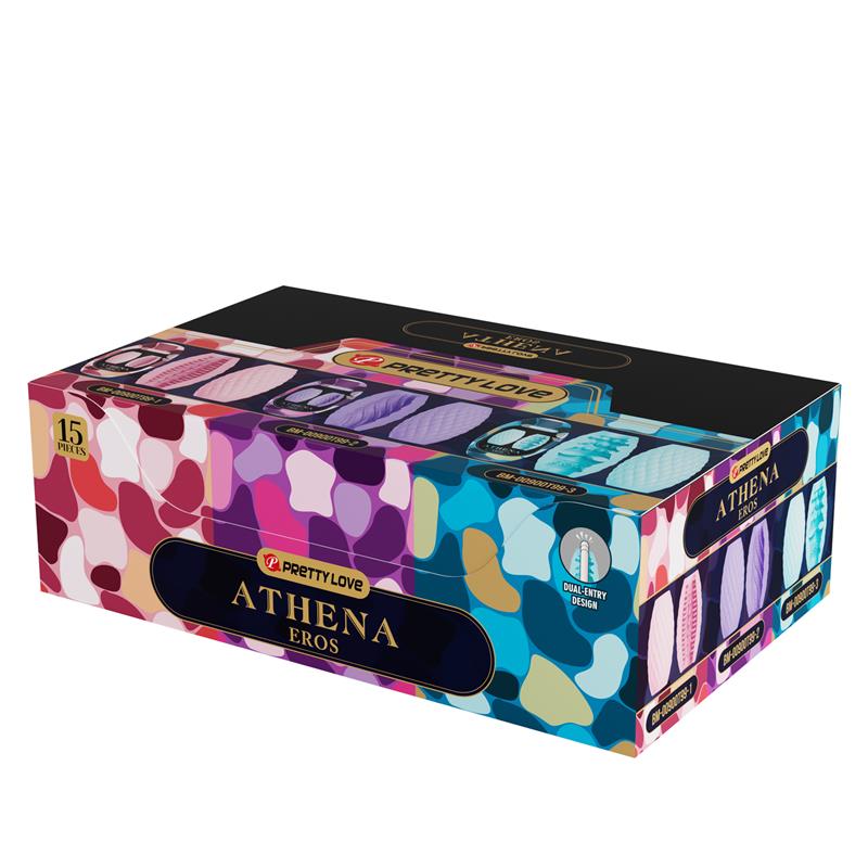 PRETTYLOVE - EROS HUEVO MASTURBADOR DISPLAY 15 UDS SURTIDO