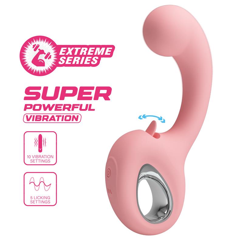 PRETTYLOVE - ERYNNYES VIBRADOR CON LENGUA ESTIMULADORA