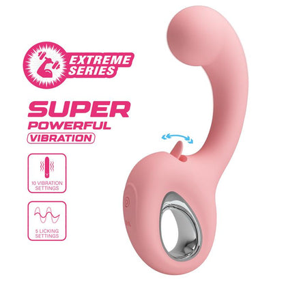 PRETTYLOVE - ERYNNYES VIBRADOR CON LENGUA ESTIMULADORA
