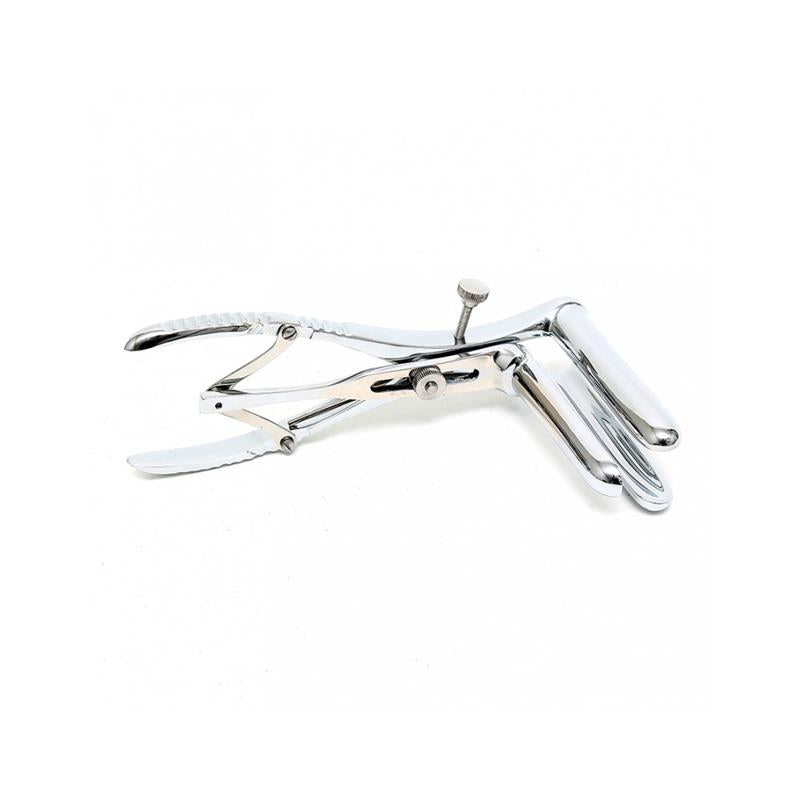 BONDAGE PLAY - ESPÉCULO ANAL CON 3 CUCHARAS CROMO-PLATEADO