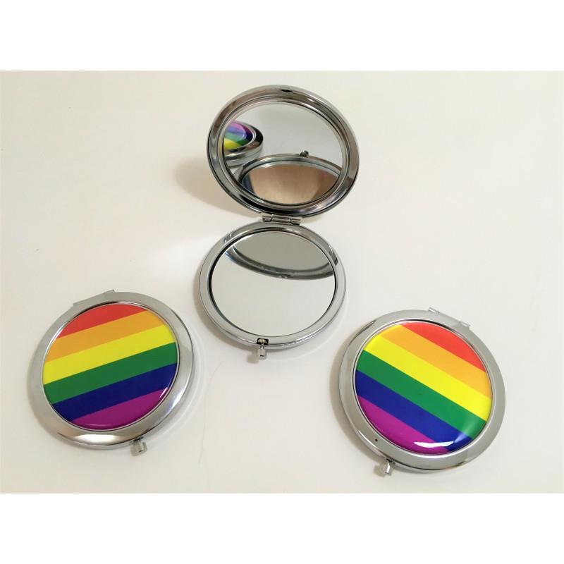 DIVERTY SEX - ESPEJO REDONDO DOBLE BANDERA LGBT+