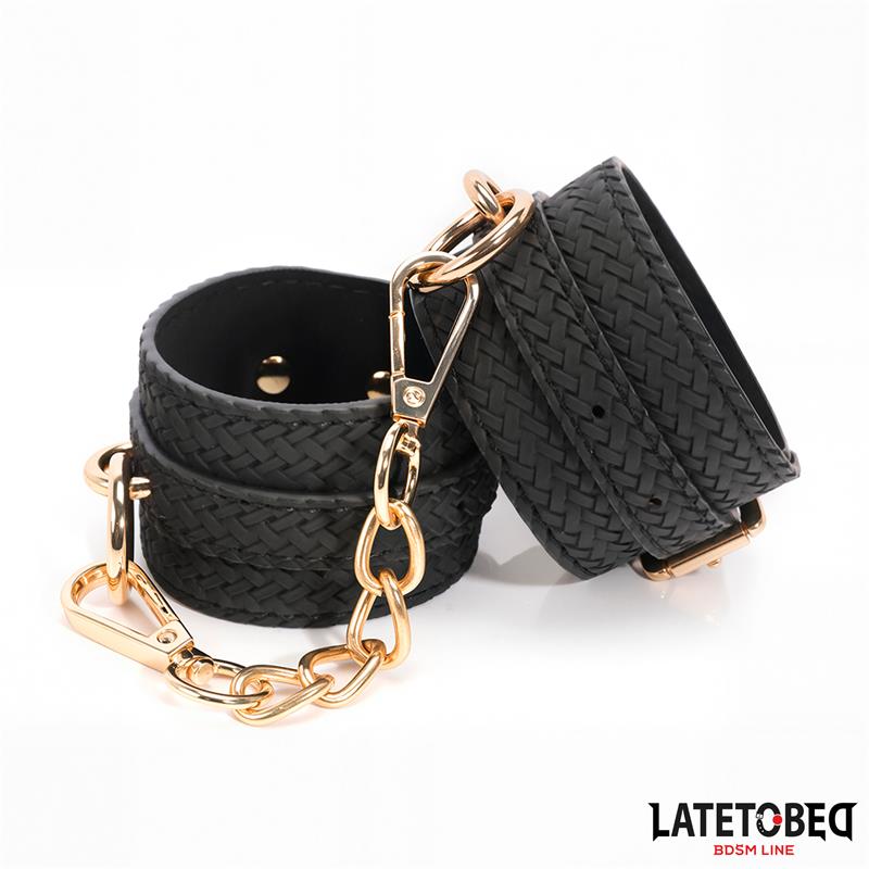 LATETOBED BDSM LINE - ESPOSAS CON CADENA DORADA