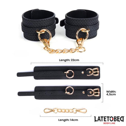 LATETOBED BDSM LINE - ESPOSAS CON CADENA DORADA