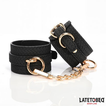 LATETOBED BDSM LINE - ESPOSAS CON CADENA DORADA