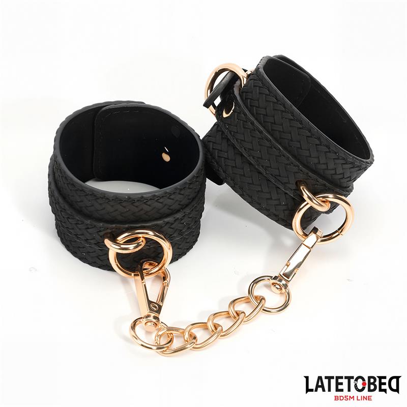 LATETOBED BDSM LINE - ESPOSAS CON CADENA DORADA