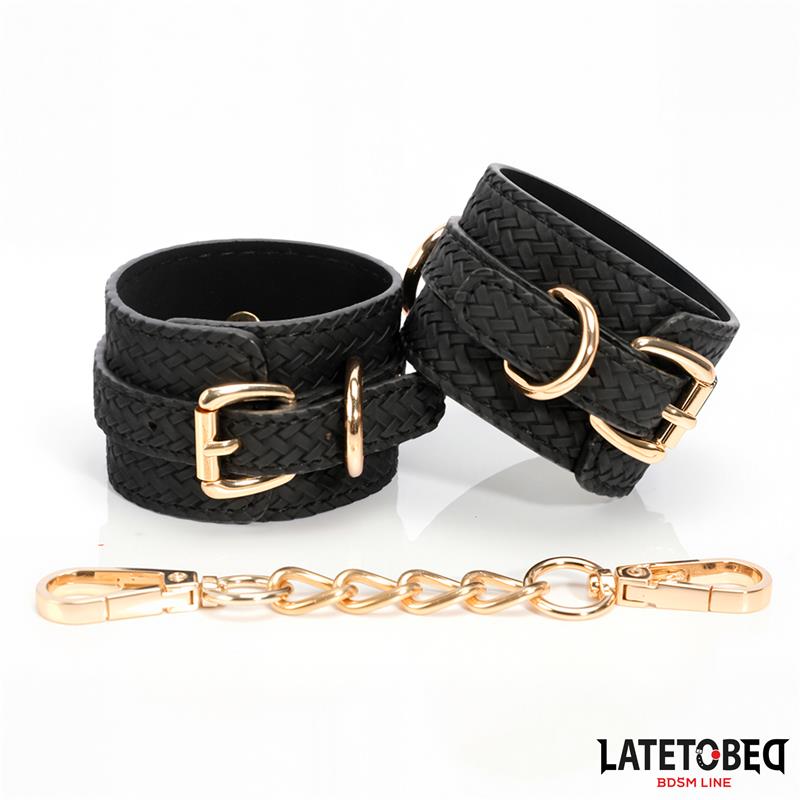 LATETOBED BDSM LINE - ESPOSAS CON CADENA DORADA