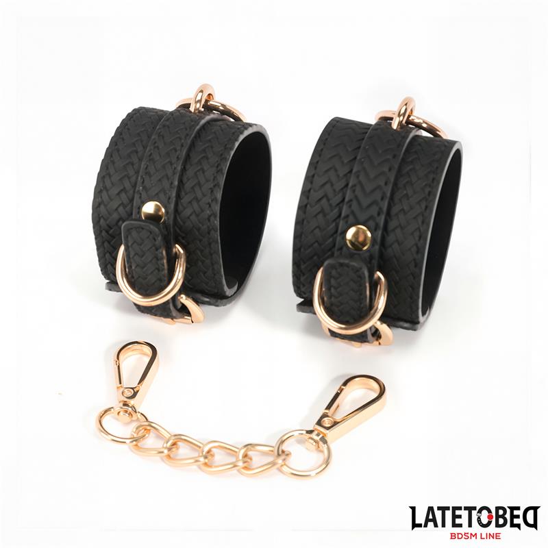 LATETOBED BDSM LINE - ESPOSAS CON CADENA DORADA